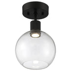 Access Lighting 63148LEDD-MBL/CLR Matte Black Burgundy Led Semi-flush Image 2