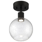 Access Lighting 63148LEDD-MBL/SDG Matte Black Burgundy Led Semi-flush Image 2