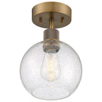 Access Lighting Port Nine Burgundy Led Semi-flush