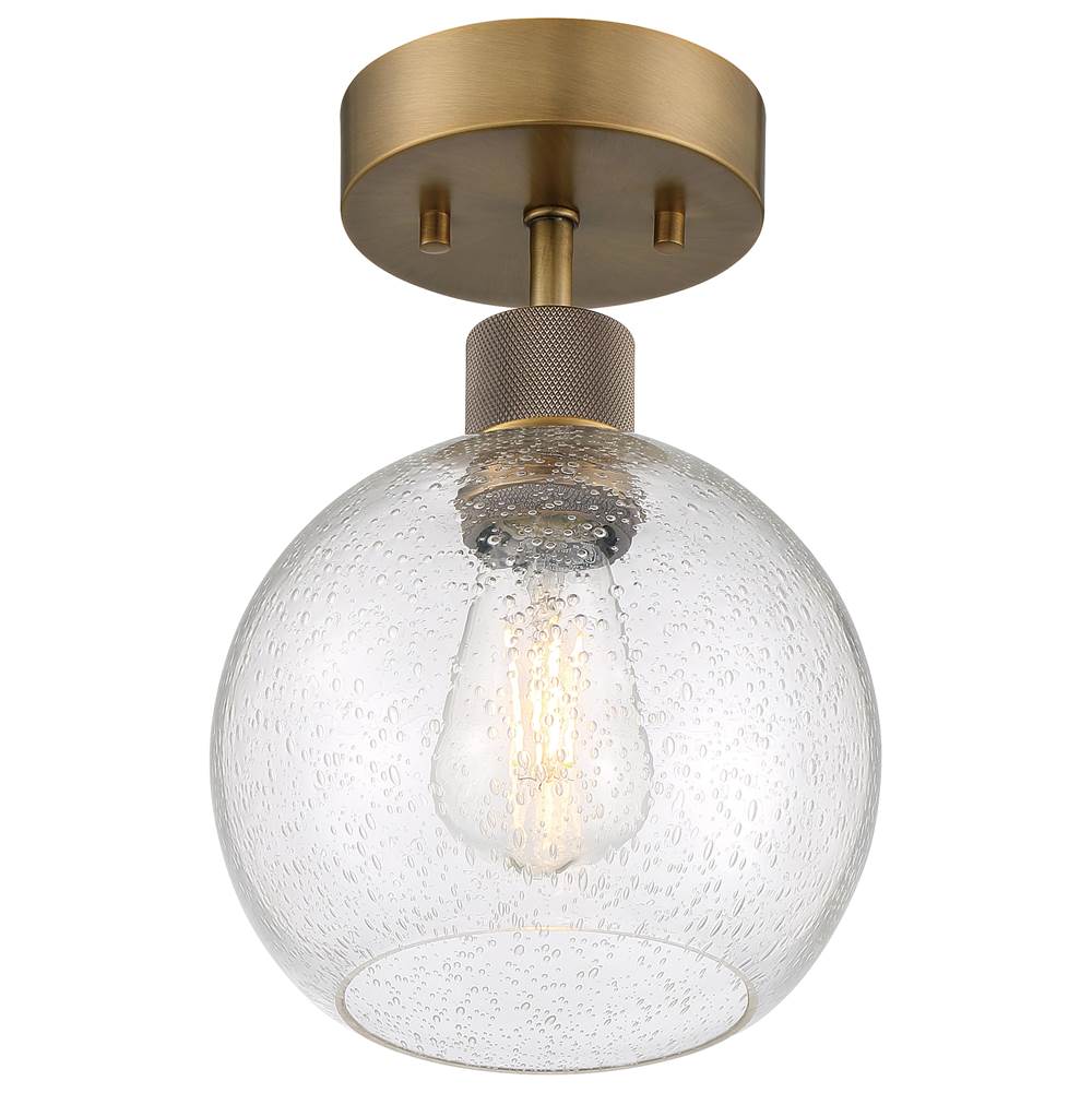 Access Lighting Port Nine Burgundy Led Semi-flush