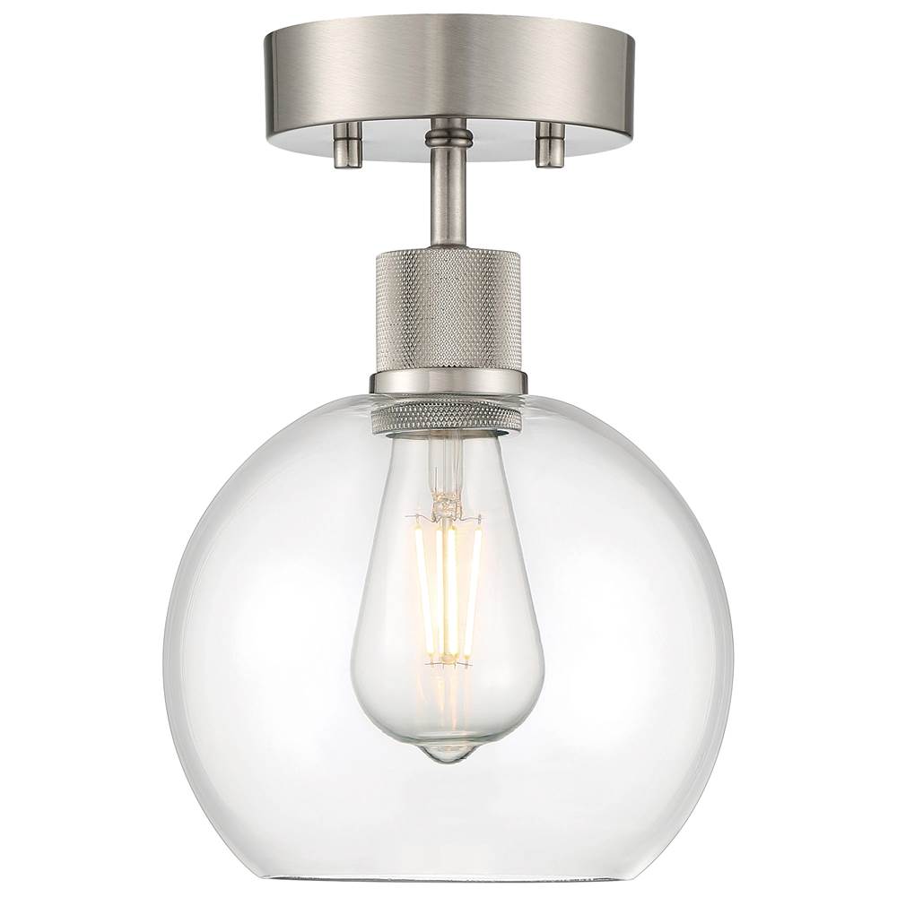 Access Lighting Port Nine Burgundy Led Semi-flush