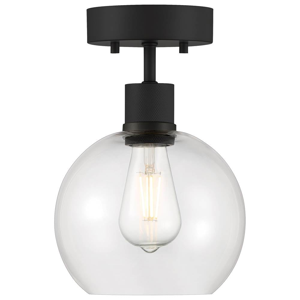 Access Lighting Port Nine Burgundy Led Semi-flush