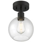 Access Lighting 63148LEDDLP-MBL/CLR Matte Black Burgundy Led Semi-flush Image 4