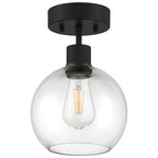 Access Lighting 63148LEDDLP-MBL/CLR Matte Black Burgundy Led Semi-flush Image 2