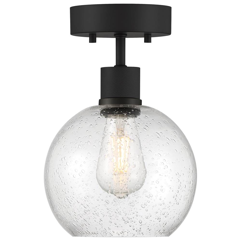 Access Lighting 63148LEDDLP-MBL/SDG Matte Black Burgundy Led Semi-flush Image 4