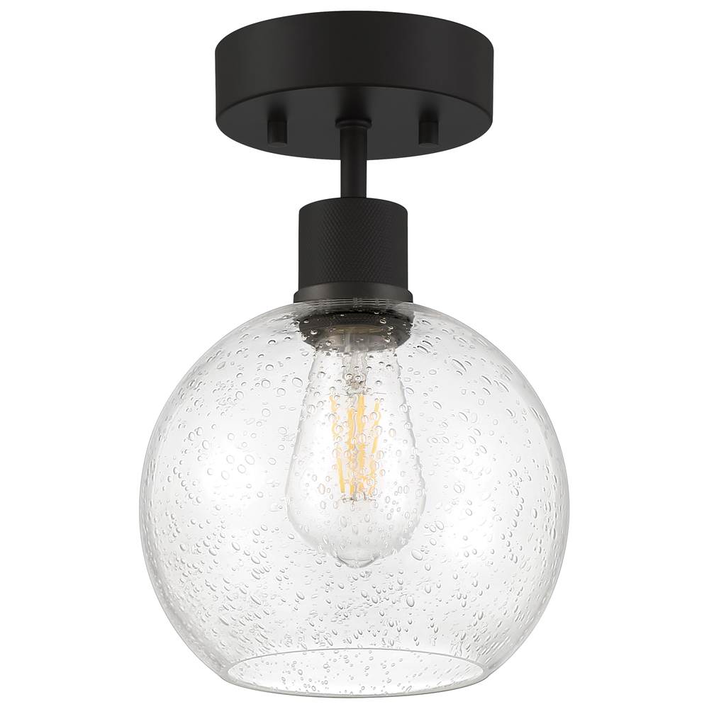 Access Lighting 63148LEDDLP-MBL/SDG Matte Black Burgundy Led Semi-flush Image 2