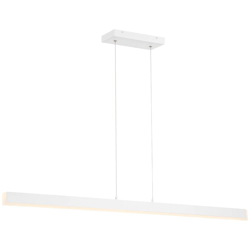 Access Lighting 63155LEDD-MWH/ACR Matte White Dual Voltage Led Pendant Image 1
