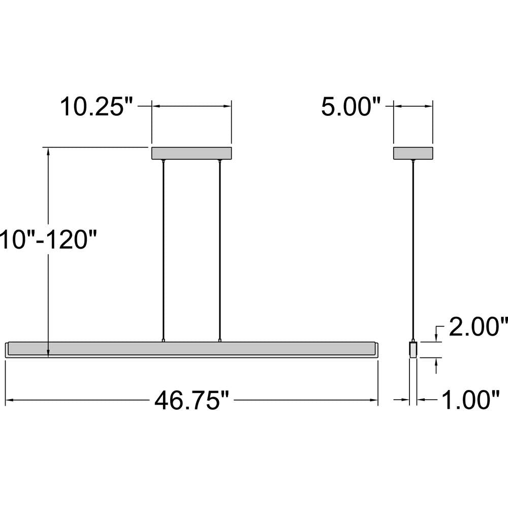 Access Lighting 63155LEDD-MBL/ACR Matte Black Dual Voltage Led Pendant Image 3