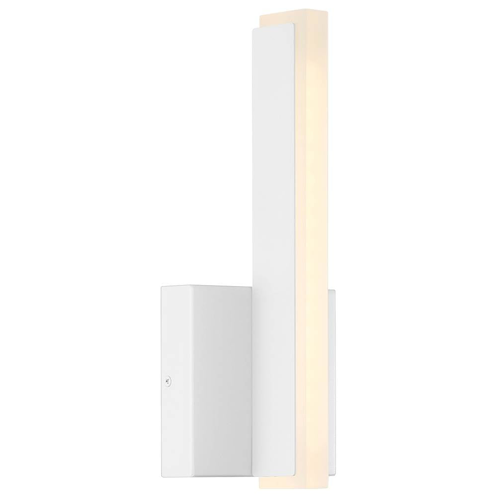 Access Lighting 63161LEDD-MWH/ACR Matte White Dual Voltage Led Wall Sconce Image 1