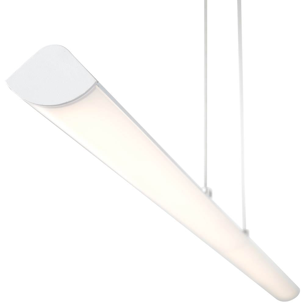 Access Lighting 63963LEDD-MWH/ACR Matte White Led Linear Pendant Image 2