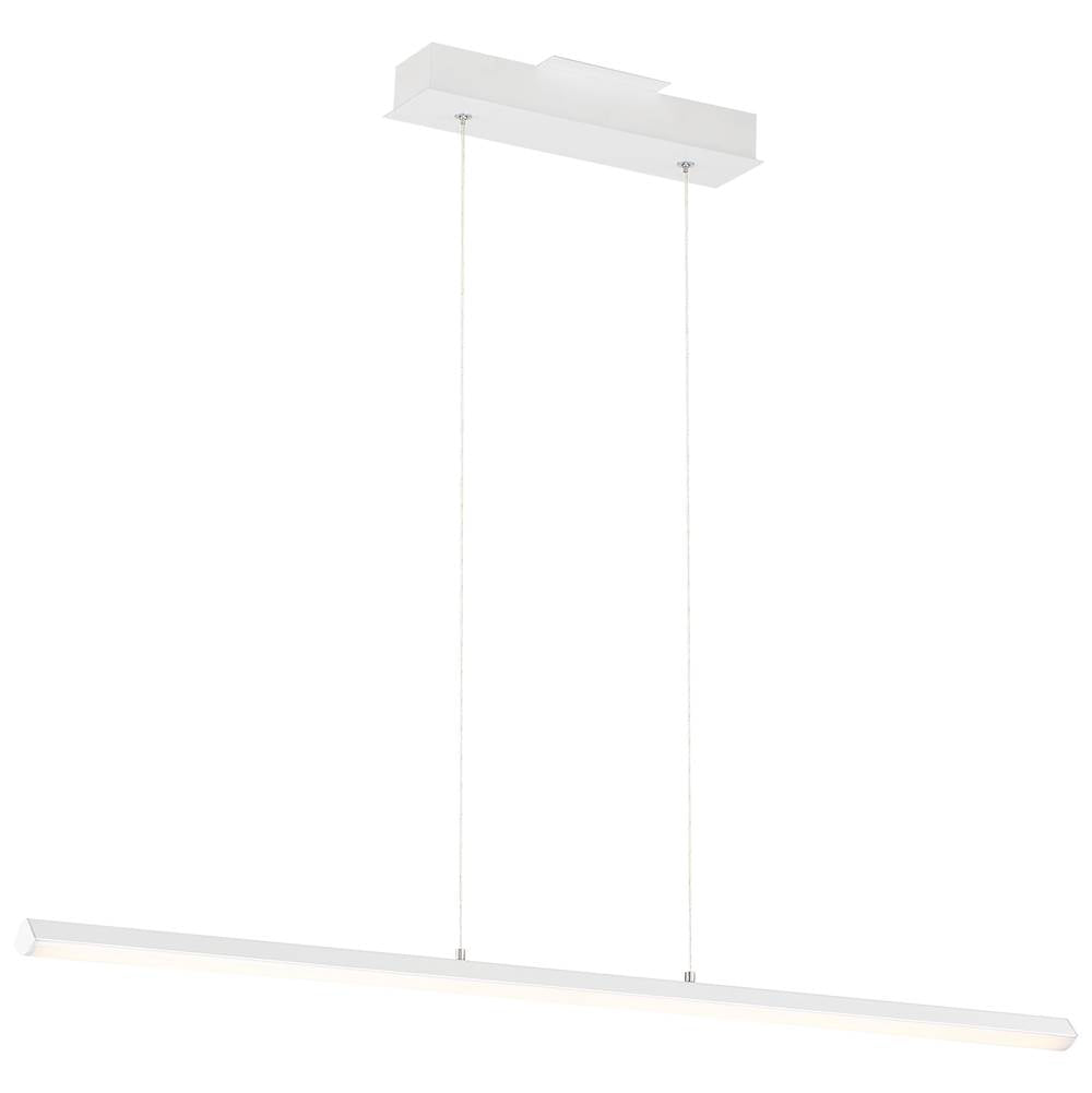 Access Lighting 63964LEDD-MWH/ACR Matte White Led Linear Pendant Image 1