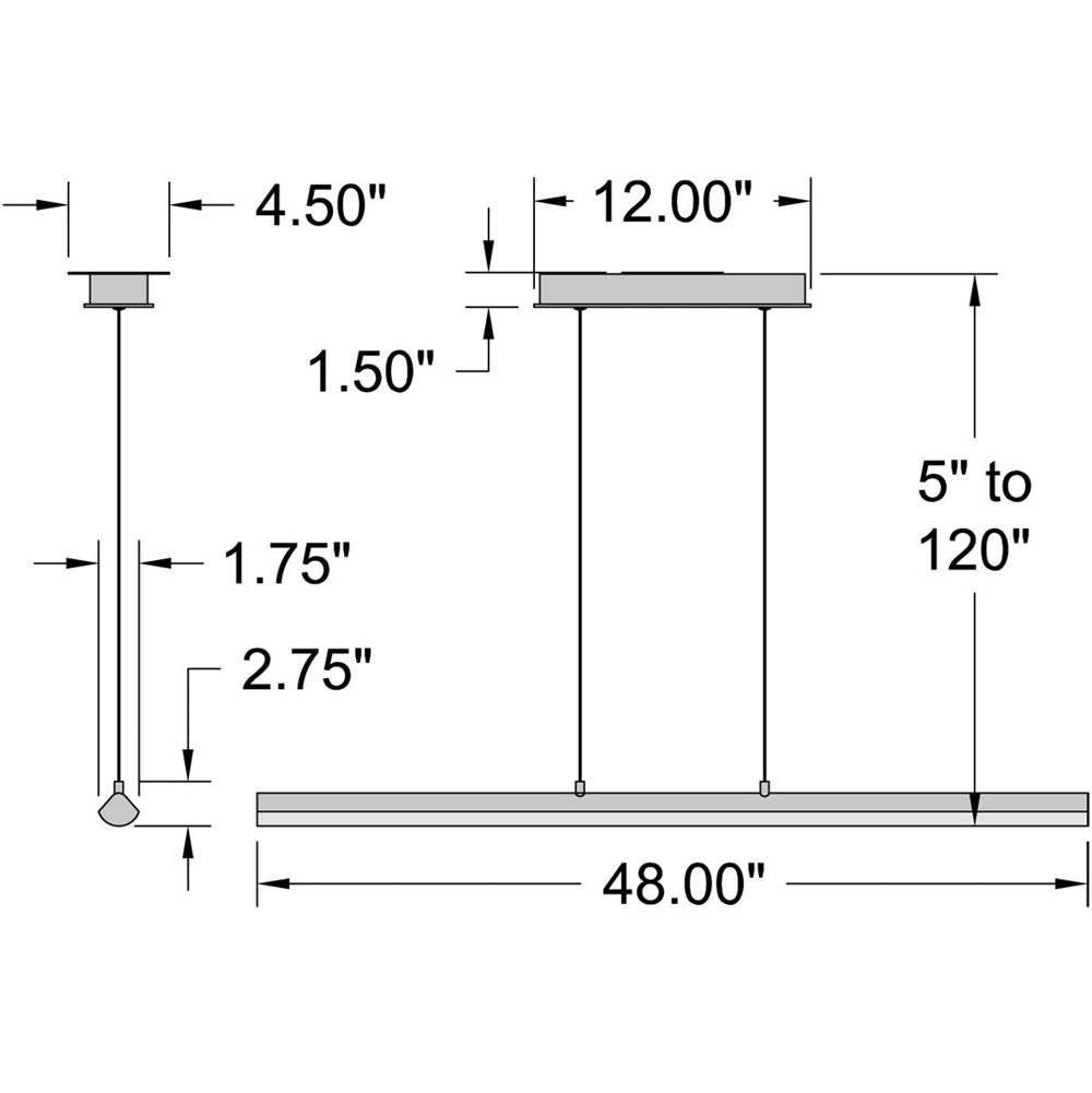 Access Lighting Float Led Linear Pendant
