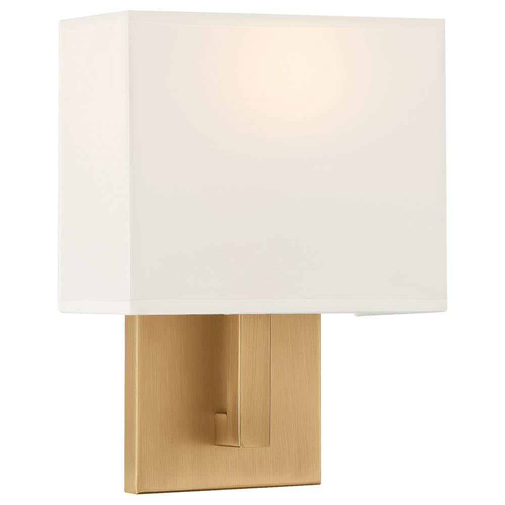 Access Lighting 64061LEDDLP-ABB/WH Antiqued Brushed Brass 1 Light Led Wall Sconce Image 1