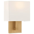 Access Lighting 64061LEDDLP-ABB/WH Antiqued Brushed Brass 1 Light Led Wall Sconce Image 1