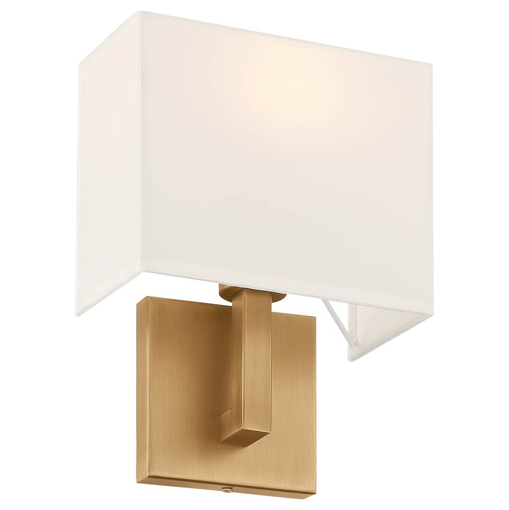 Access Lighting 64061LEDDLP-ABB/WH Antiqued Brushed Brass 1 Light Led Wall Sconce Image 2