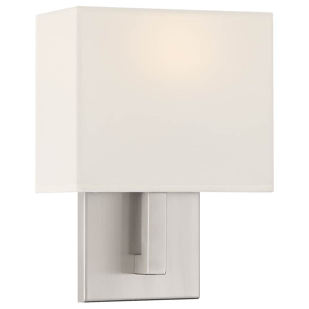Access Lighting 64061LEDDLP-BS/WH Brushed Steel 1 Light Led Wall Sconce Image 1