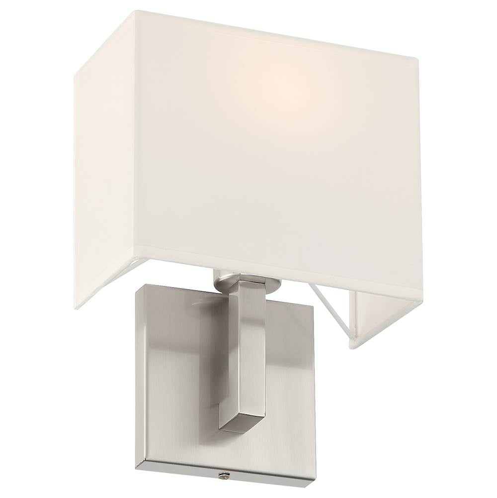 Access Lighting 64061LEDDLP-BS/WH Brushed Steel 1 Light Led Wall Sconce Image 3