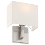 Access Lighting 64061LEDDLP-BS/WH Brushed Steel 1 Light Led Wall Sconce Image 3