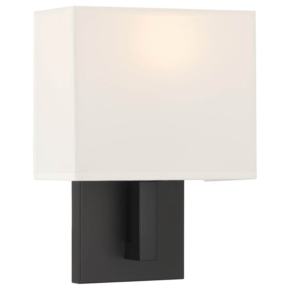Access Lighting 64061LEDDLP-MBL/WH Matte Black 1 Light Led Wall Sconce Image 1