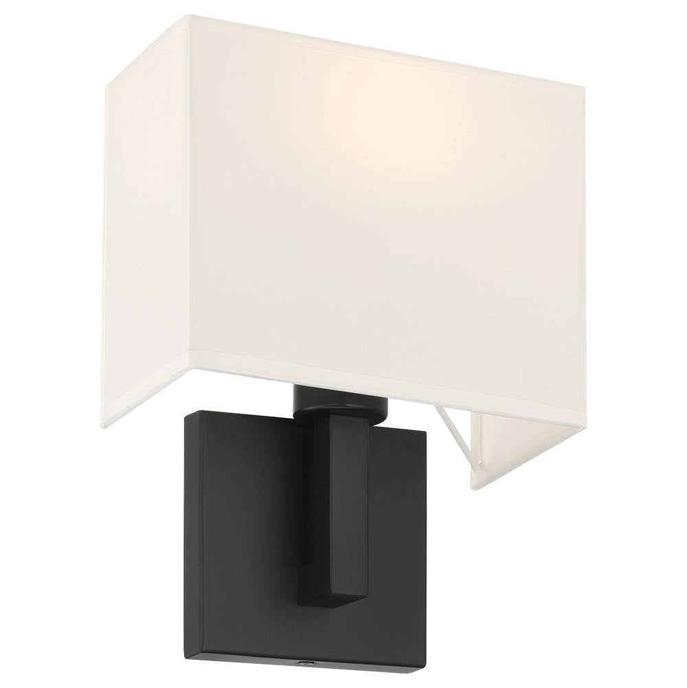 Access Lighting 64061LEDDLP-MBL/WH Matte Black 1 Light Led Wall Sconce Image 2