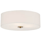 Access Lighting 64063LEDDLP-ABB/WH Antiqued Brushed Brass Led Flush Mount Image 1