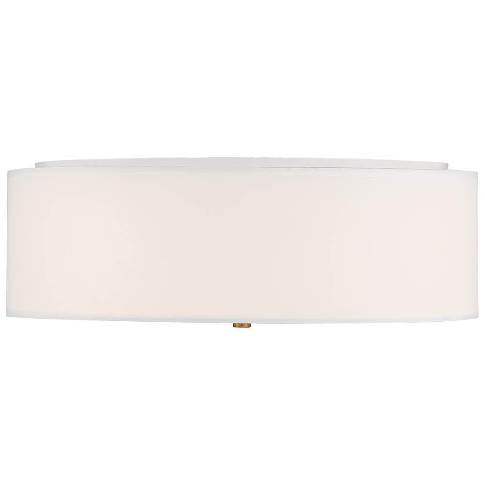Access Lighting 64063LEDDLP-ABB/WH Antiqued Brushed Brass Led Flush Mount Image 3