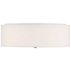 Access Lighting 64063LEDDLP-ABB/WH Antiqued Brushed Brass Led Flush Mount Image 3