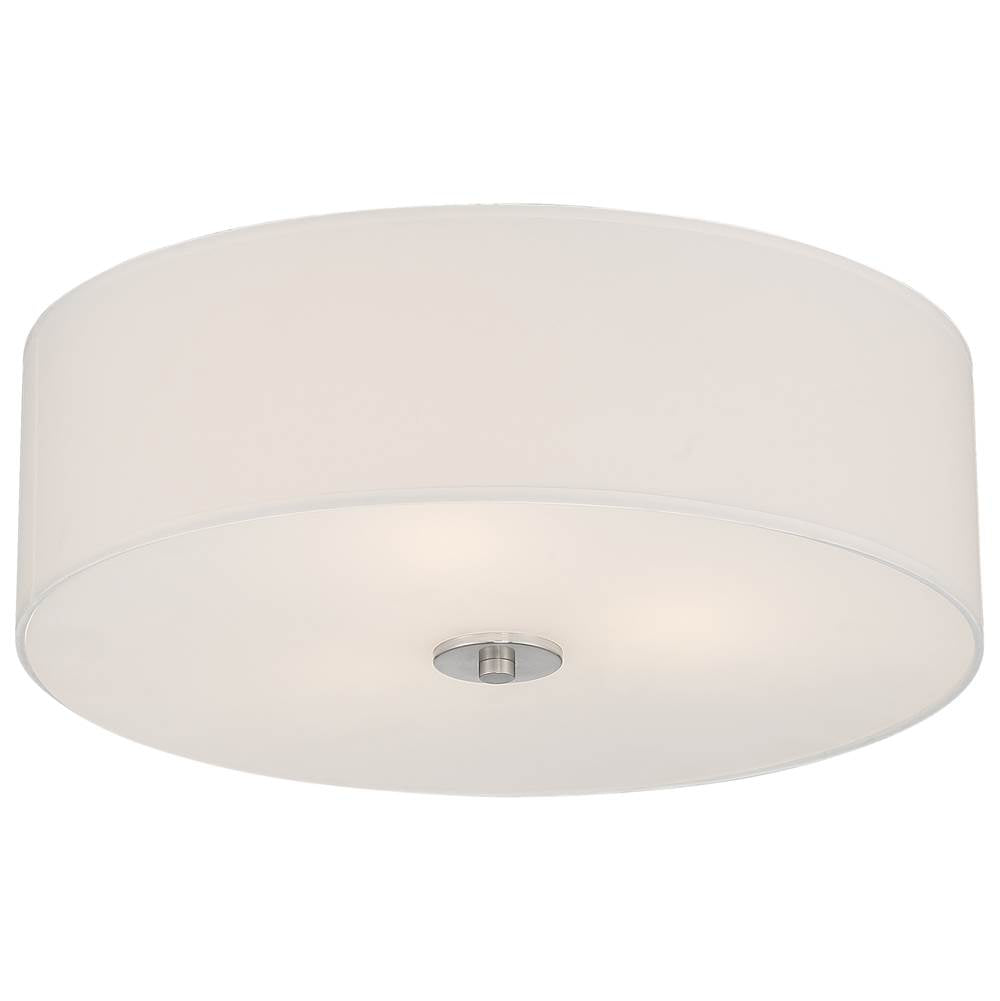 Access Lighting 64063LEDDLP-ABB/WH Antiqued Brushed Brass Led Flush Mount Image 2