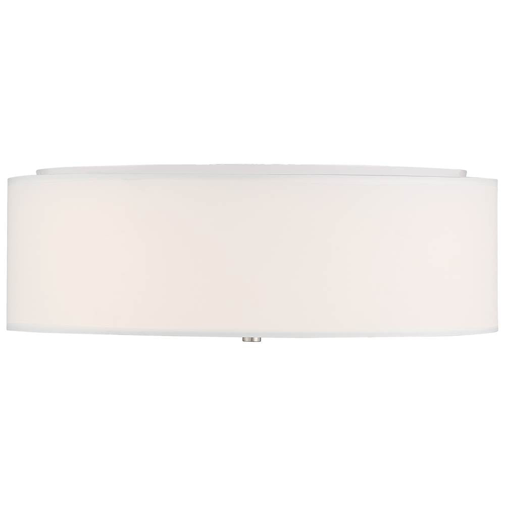 Access Lighting 64063LEDDLP-BS/WH Brushed Steel Led Flush Mount Image 3