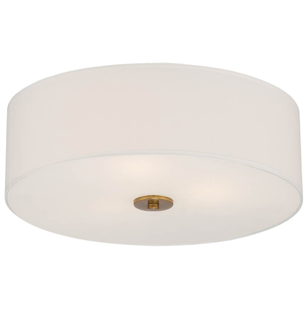 Access Lighting 64063LEDDLP-BS/WH Brushed Steel Led Flush Mount Image 2