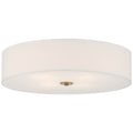 Access Lighting 64064LEDDLP-ABB/WH Antiqued Brushed Brass Led Flush Mount Image 1