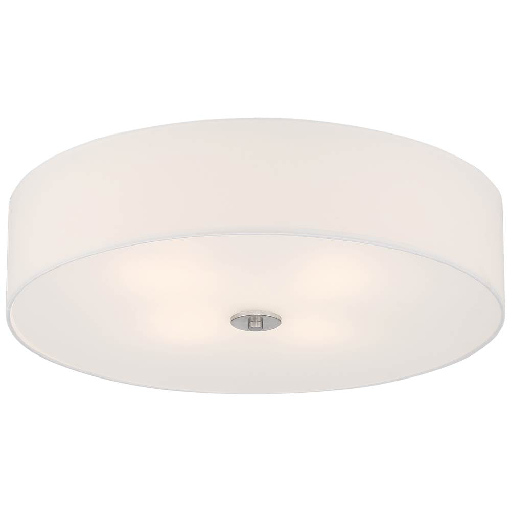 Access Lighting 64064LEDDLP-BS/WH Brushed Steel Led Flush Mount Image 2