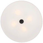 Access Lighting 64064LEDDLP-MBL/WH Matte Black Led Flush Mount Image 4