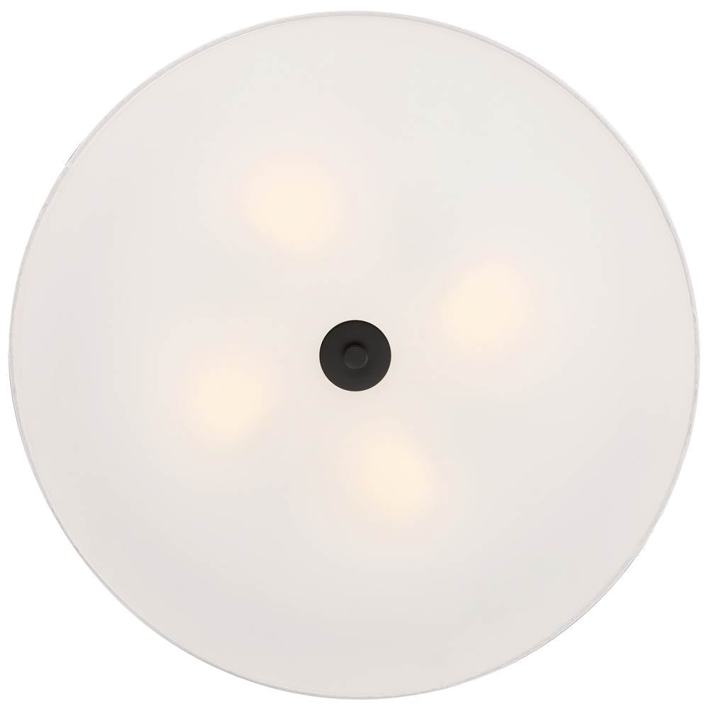 Access Lighting 64064LEDDLP-MBL/WH Matte Black Led Flush Mount Image 4