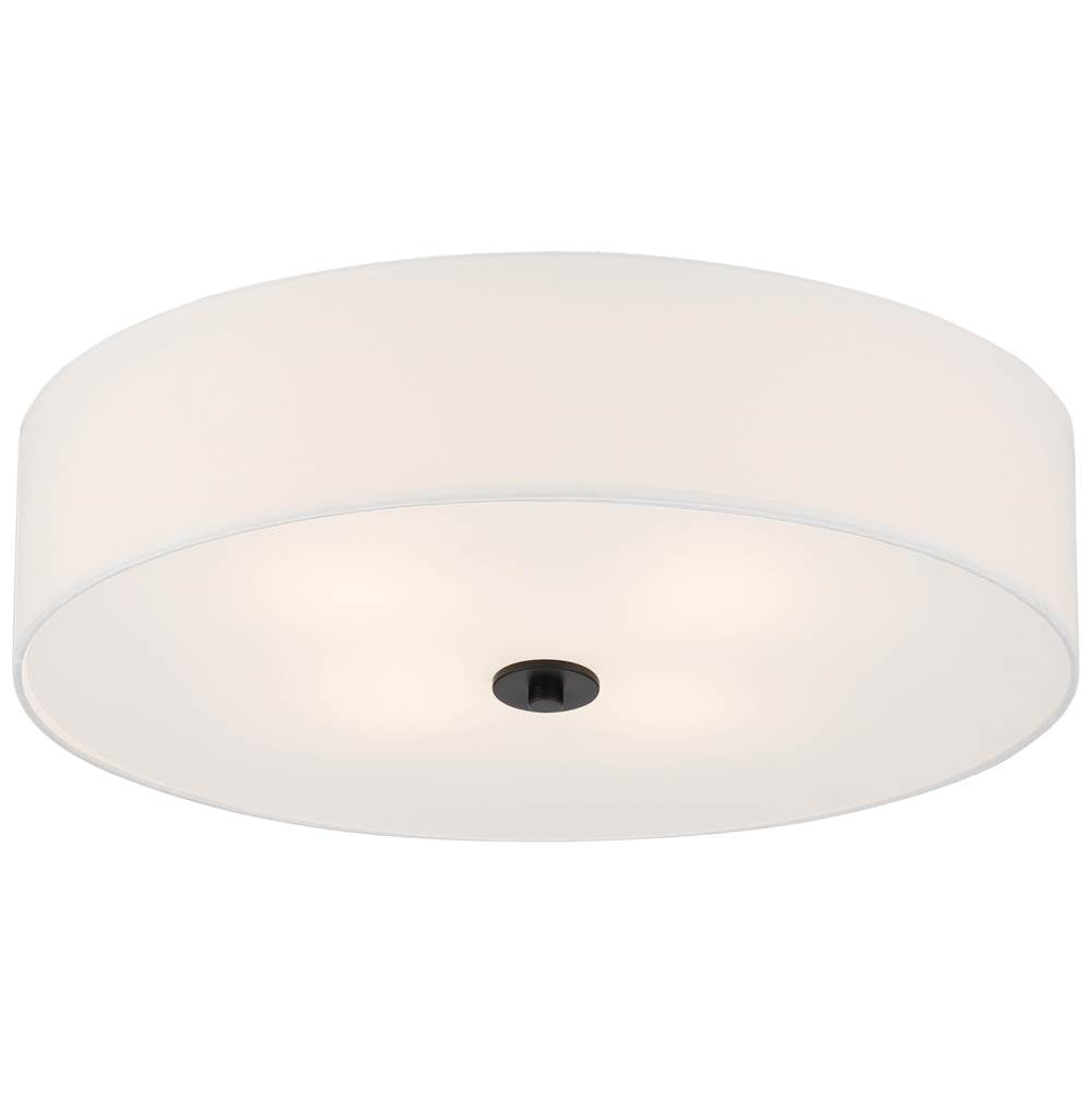 Access Lighting 64064LEDDLP-MBL/WH Matte Black Led Flush Mount Image 2