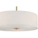 Access Lighting 64065LEDDLP-ABB/WH Antiqued Brushed Brass Led Pendant Or Semi-flush Image 2
