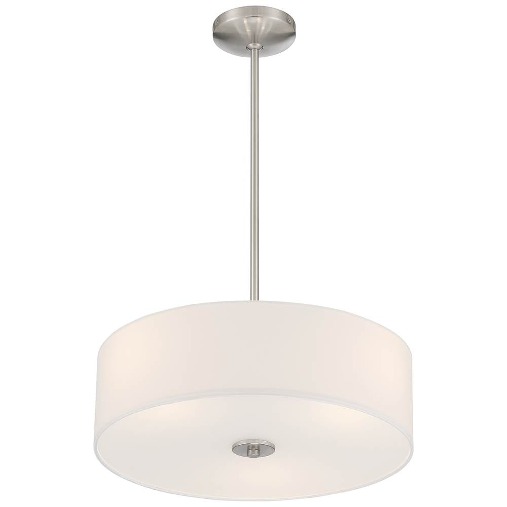 Access Lighting 64065LEDDLP-BS/WH Brushed Steel Led Pendant Or Semi-flush Image 3