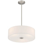 Access Lighting 64065LEDDLP-BS/WH Brushed Steel Led Pendant Or Semi-flush Image 3