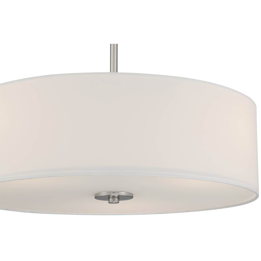 Access Lighting 64065LEDDLP-BS/WH Brushed Steel Led Pendant Or Semi-flush Image 2