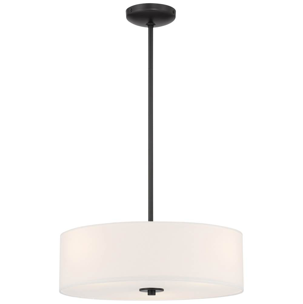 Access Lighting 64065LEDDLP-MBL/WH Matte Black Led Pendant Or Semi-flush Image 1