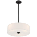 Access Lighting 64065LEDDLP-MBL/WH Matte Black Led Pendant Or Semi-flush Image 3