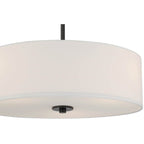 Access Lighting 64065LEDDLP-MBL/WH Matte Black Led Pendant Or Semi-flush Image 2