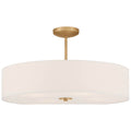 Access Lighting 64066LEDDLP-ABB/WH Antiqued Brushed Brass Led Pendant Or Semi-flush Image 1