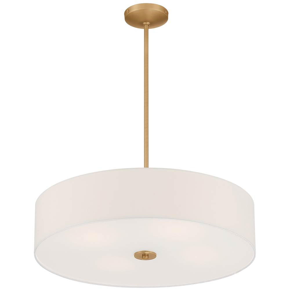 Access Lighting 64066LEDDLP-ABB/WH Antiqued Brushed Brass Led Pendant Or Semi-flush Image 3