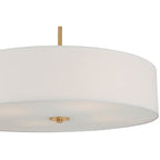 Access Lighting 64066LEDDLP-ABB/WH Antiqued Brushed Brass Led Pendant Or Semi-flush Image 2
