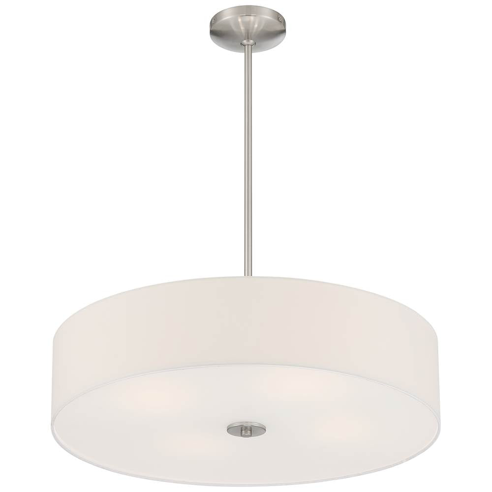 Access Lighting 64066LEDDLP-BS/WH Brushed Steel Led Pendant Or Semi-flush Image 3