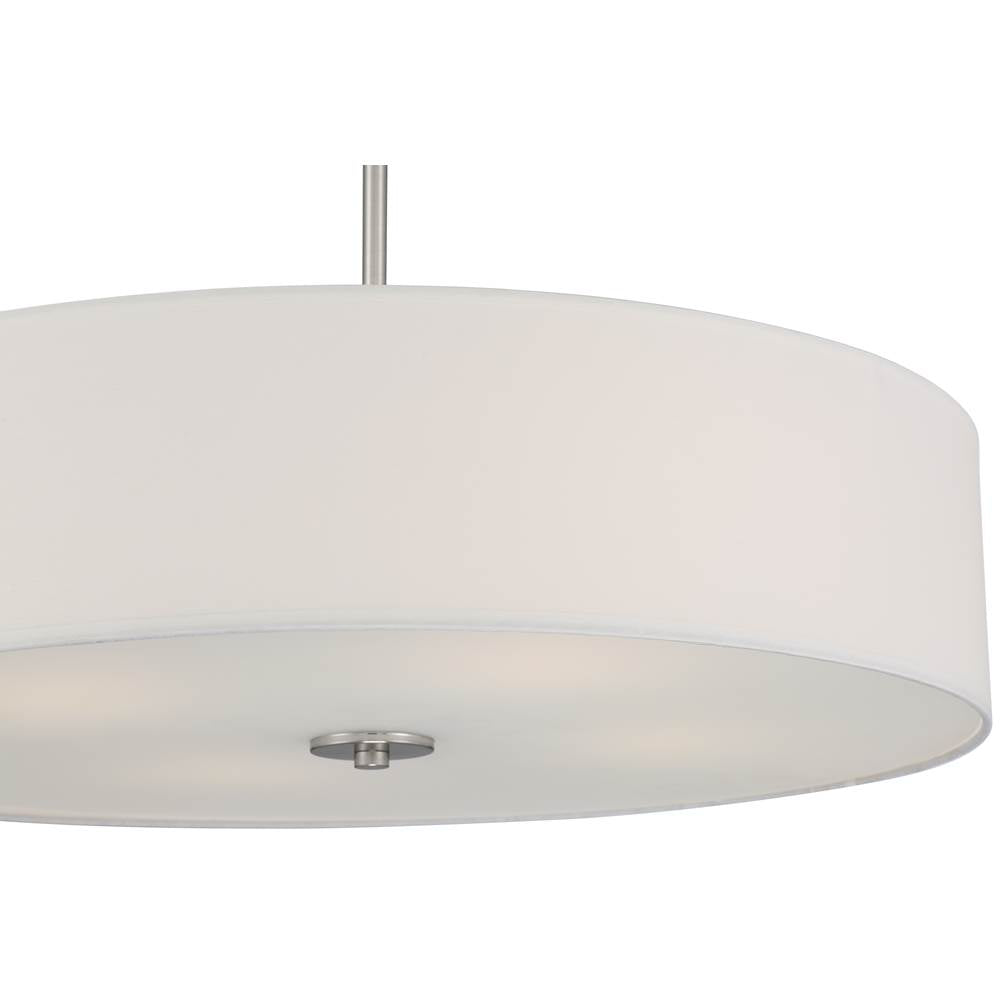Access Lighting 64066LEDDLP-BS/WH Brushed Steel Led Pendant Or Semi-flush Image 2