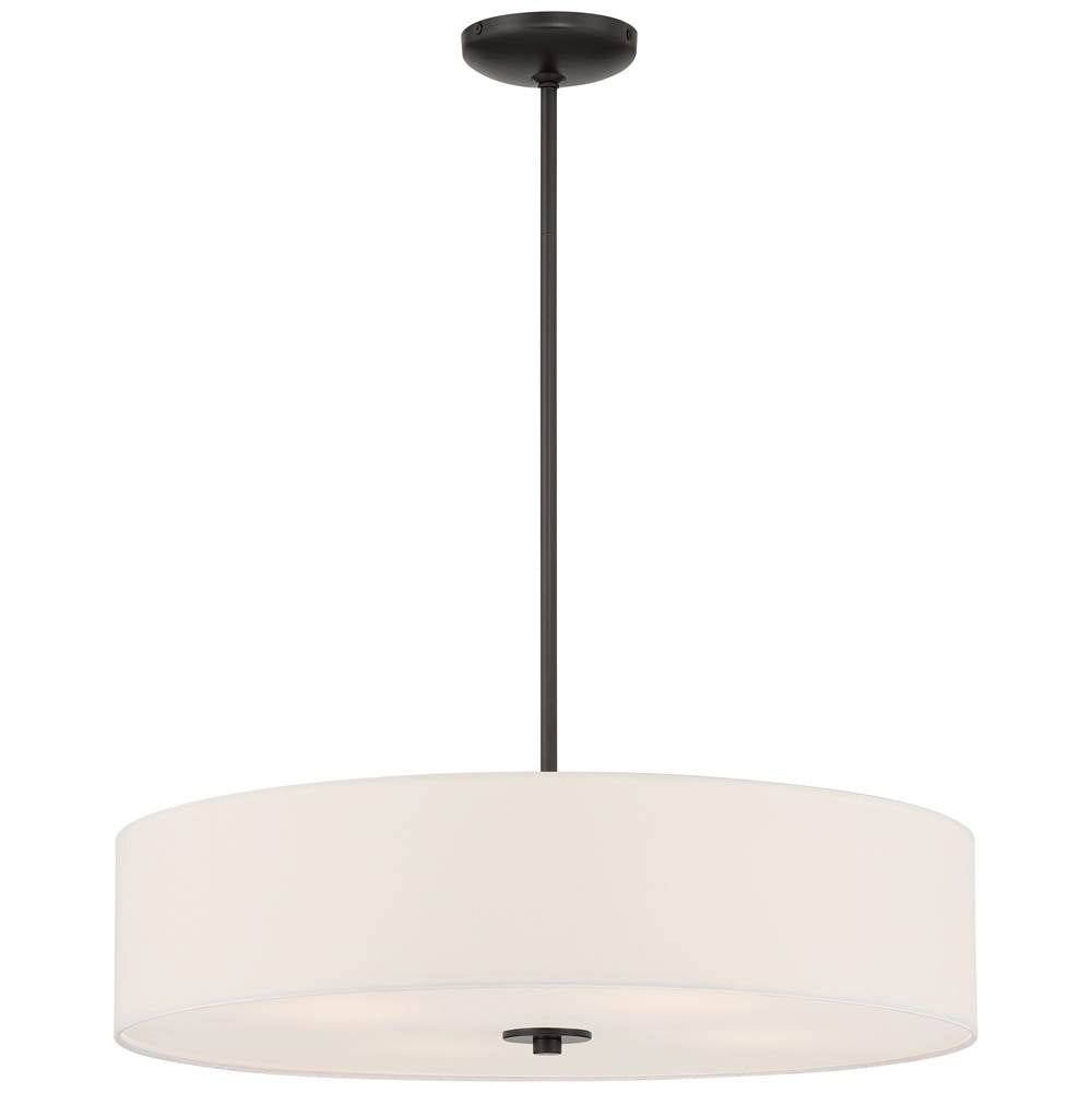 Access Lighting 64066LEDDLP-MBL/WH Matte Black Led Pendant Or Semi-flush Image 1