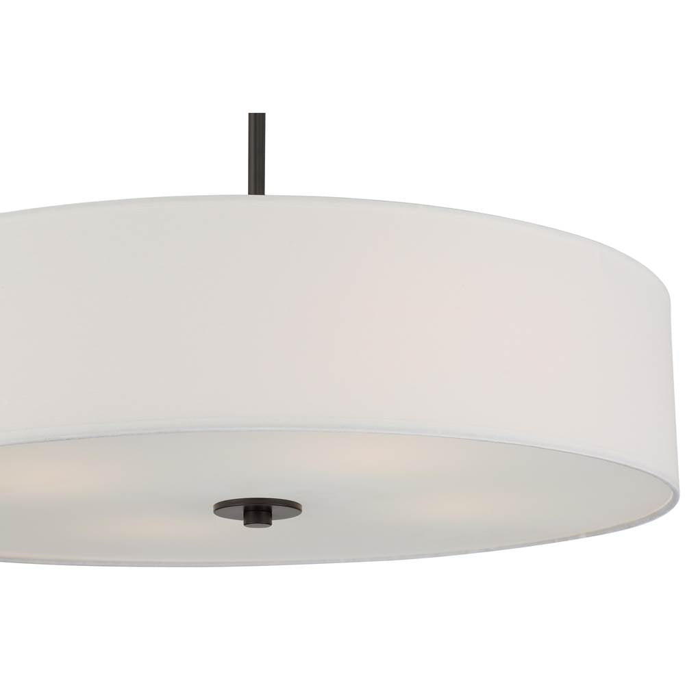 Access Lighting 64066LEDDLP-MBL/WH Matte Black Led Pendant Or Semi-flush Image 2