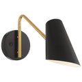 Access Lighting 72014LEDD-BWA Black,Antique Brushed Brass Eames Led Reading Light Image 1